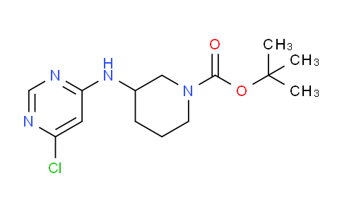 CAS No. 939986-77-3, tert-Butyl 3-((6-chloropyrimidin-4-yl)amino)piperidine-1-carboxylate
