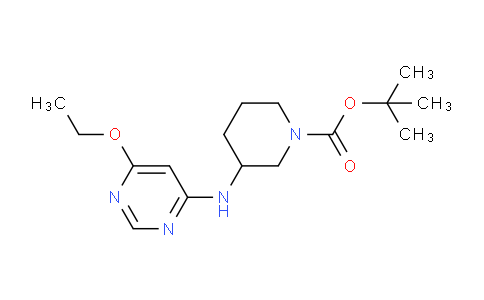 CAS No. 1353972-70-9, tert-Butyl 3-((6-ethoxypyrimidin-4-yl)amino)piperidine-1-carboxylate