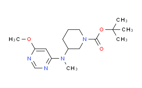 CAS No. 1404192-12-6, tert-Butyl 3-((6-methoxypyrimidin-4-yl)(methyl)amino)piperidine-1-carboxylate