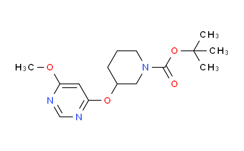 CAS No. 1353972-94-7, tert-Butyl 3-((6-methoxypyrimidin-4-yl)oxy)piperidine-1-carboxylate