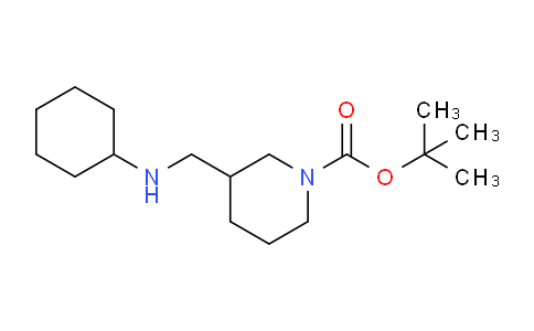 CAS No. 887586-47-2, tert-Butyl 3-((cyclohexylamino)methyl)piperidine-1-carboxylate
