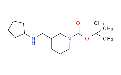CAS No. 887586-41-6, tert-Butyl 3-((cyclopentylamino)methyl)piperidine-1-carboxylate
