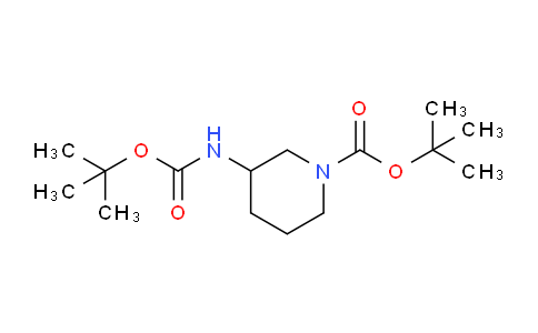 CAS No. 1282440-46-3, tert-Butyl 3-((tert-butoxycarbonyl)amino)piperidine-1-carboxylate