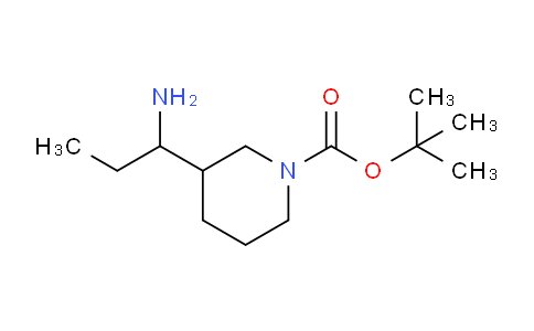 CAS No. 1290046-61-5, tert-Butyl 3-(1-aminopropyl)piperidine-1-carboxylate