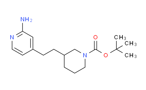 CAS No. 1361112-04-0, tert-Butyl 3-(2-(2-aminopyridin-4-yl)ethyl)piperidine-1-carboxylate
