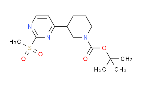 CAS No. 1190927-73-1, tert-Butyl 3-(2-(methylsulfonyl)pyrimidin-4-yl)piperidine-1-carboxylate