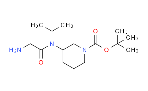 CAS No. 1353961-81-5, tert-Butyl 3-(2-amino-N-isopropylacetamido)piperidine-1-carboxylate