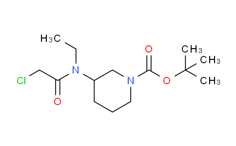 CAS No. 1353977-24-8, tert-Butyl 3-(2-chloro-N-ethylacetamido)piperidine-1-carboxylate