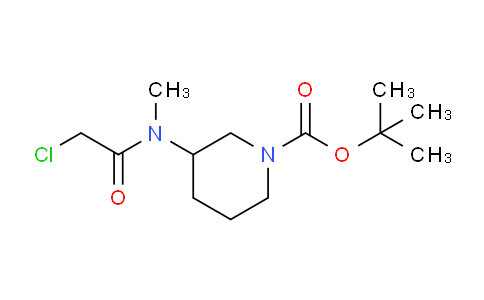 CAS No. 1353945-17-1, tert-Butyl 3-(2-chloro-N-methylacetamido)piperidine-1-carboxylate