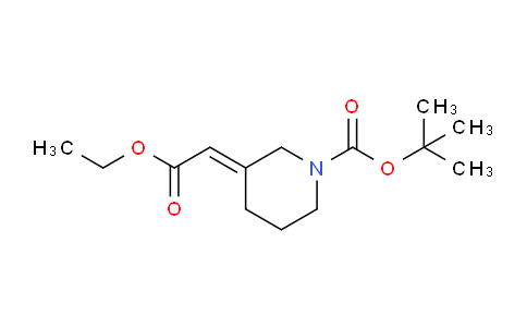 CAS No. 1590372-40-9, tert-Butyl 3-(2-ethoxy-2-oxoethylidene)piperidine-1-carboxylate