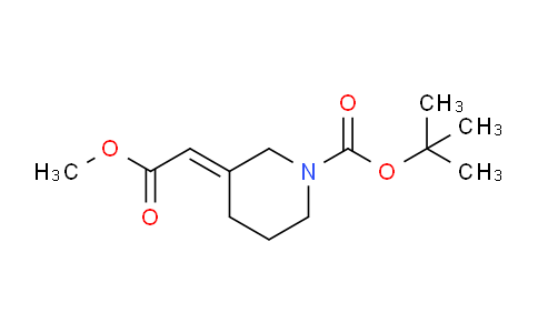 CAS No. 362706-08-9, tert-Butyl 3-(2-methoxy-2-oxoethylidene)piperidine-1-carboxylate