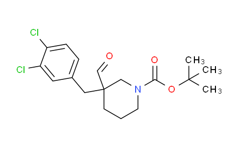CAS No. 952183-50-5, tert-Butyl 3-(3,4-dichlorobenzyl)-3-formylpiperidine-1-carboxylate