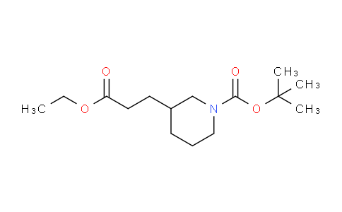 CAS No. 210223-01-1, tert-Butyl 3-(3-ethoxy-3-oxopropyl)piperidine-1-carboxylate