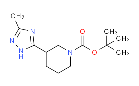 CAS No. 1541127-24-5, tert-Butyl 3-(3-methyl-1H-1,2,4-triazol-5-yl)piperidine-1-carboxylate
