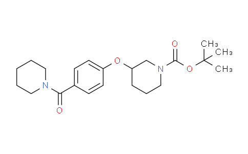 CAS No. 1146080-01-4, tert-Butyl 3-(4-(piperidine-1-carbonyl)phenoxy)piperidine-1-carboxylate