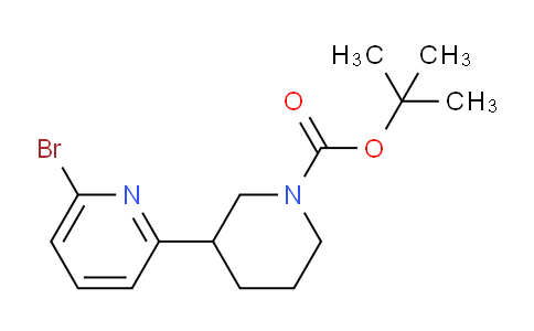CAS No. 1563534-15-5, tert-Butyl 3-(6-bromopyridin-2-yl)piperidine-1-carboxylate