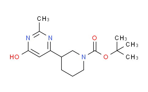 CAS No. 1260178-75-3, tert-Butyl 3-(6-hydroxy-2-methylpyrimidin-4-yl)piperidine-1-carboxylate