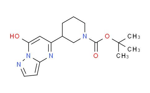CAS No. 891494-66-9, tert-Butyl 3-(7-hydroxypyrazolo[1,5-a]pyrimidin-5-yl)piperidine-1-carboxylate
