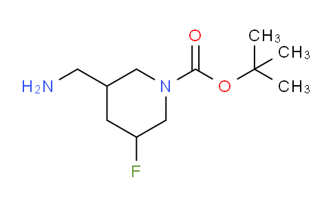 CAS No. 1374655-64-7, tert-Butyl 3-(aminomethyl)-5-fluoropiperidine-1-carboxylate