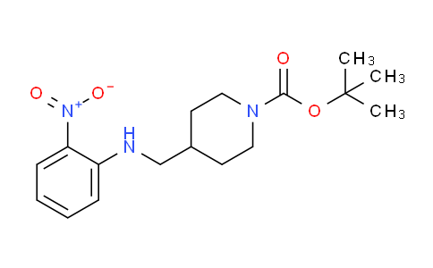 CAS No. 1233953-16-6, tert-Butyl 4-(((2-nitrophenyl)amino)methyl)piperidine-1-carboxylate