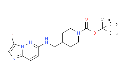 CAS No. 1417297-96-1, tert-Butyl 4-(((3-bromoimidazo[1,2-b]pyridazin-6-yl)amino)methyl)piperidine-1-carboxylate