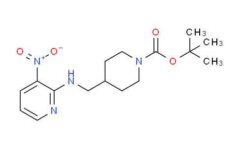 CAS No. 939986-18-2, tert-Butyl 4-(((3-nitropyridin-2-yl)amino)methyl)piperidine-1-carboxylate