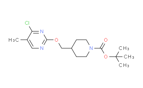 CAS No. 1261230-03-8, tert-Butyl 4-(((4-chloro-5-methylpyrimidin-2-yl)oxy)methyl)piperidine-1-carboxylate