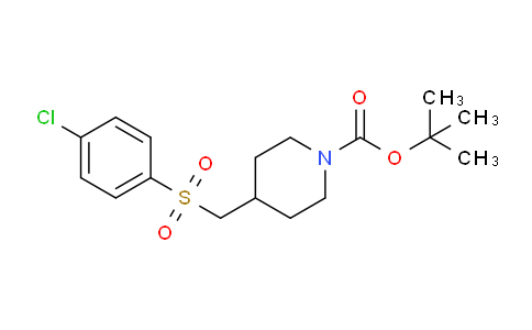 CAS No. 1289388-56-2, tert-Butyl 4-(((4-chlorophenyl)sulfonyl)methyl)piperidine-1-carboxylate