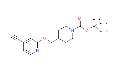 CAS No. 1289385-11-0, tert-Butyl 4-(((4-cyanopyridin-2-yl)oxy)methyl)piperidine-1-carboxylate