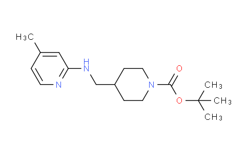CAS No. 939986-30-8, tert-Butyl 4-(((4-methylpyridin-2-yl)amino)methyl)piperidine-1-carboxylate