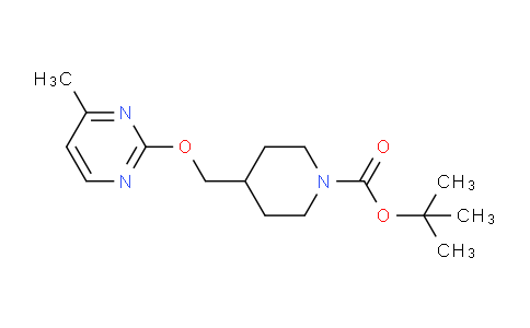 CAS No. 1261232-36-3, tert-Butyl 4-(((4-methylpyrimidin-2-yl)oxy)methyl)piperidine-1-carboxylate