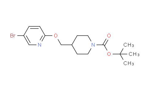 CAS No. 1010114-48-3, tert-Butyl 4-(((5-bromopyridin-2-yl)oxy)methyl)piperidine-1-carboxylate
