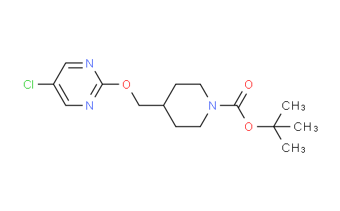 CAS No. 1261231-05-3, tert-Butyl 4-(((5-chloropyrimidin-2-yl)oxy)methyl)piperidine-1-carboxylate