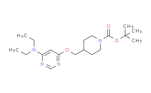CAS No. 1353947-42-8, tert-Butyl 4-(((6-(diethylamino)pyrimidin-4-yl)oxy)methyl)piperidine-1-carboxylate