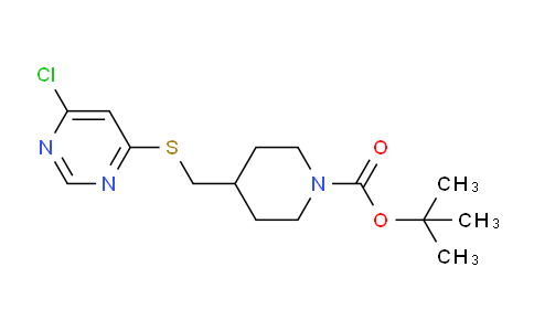 MC642834 | 1353945-58-0 | tert-Butyl 4-(((6-chloropyrimidin-4-yl)thio)methyl)piperidine-1-carboxylate