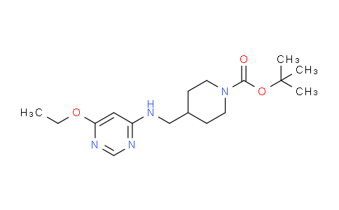 CAS No. 1353989-73-7, tert-Butyl 4-(((6-ethoxypyrimidin-4-yl)amino)methyl)piperidine-1-carboxylate