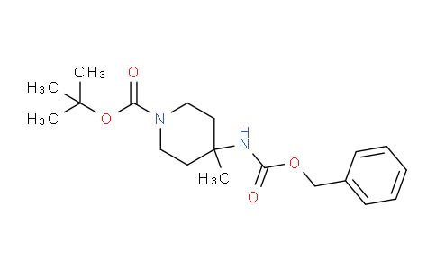 CAS No. 236406-14-7, tert-Butyl 4-(((benzyloxy)carbonyl)amino)-4-methylpiperidine-1-carboxylate