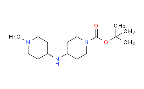 CAS No. 1086392-70-2, tert-Butyl 4-((1-methylpiperidin-4-yl)amino)piperidine-1-carboxylate