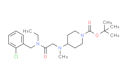 CAS No. 1353965-73-7, tert-Butyl 4-((2-((2-chlorobenzyl)(ethyl)amino)-2-oxoethyl)(methyl)amino)piperidine-1-carboxylate