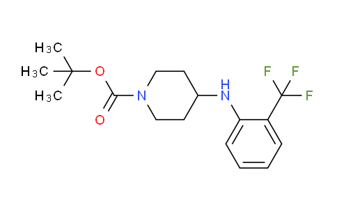 CAS No. 881391-34-0, tert-Butyl 4-((2-(trifluoromethyl)phenyl)amino)piperidine-1-carboxylate