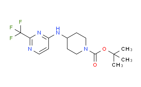 CAS No. 1216564-68-9, tert-Butyl 4-((2-(trifluoromethyl)pyrimidin-4-yl)amino)piperidine-1-carboxylate