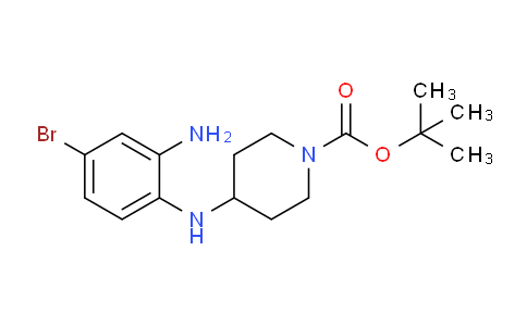 CAS No. 1383968-85-1, tert-Butyl 4-((2-amino-4-bromophenyl)amino)piperidine-1-carboxylate