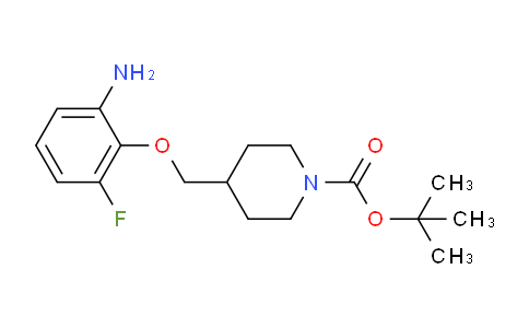 CAS No. 1286264-77-4, tert-Butyl 4-((2-amino-6-fluorophenoxy)methyl)piperidine-1-carboxylate