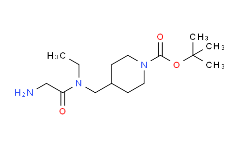 CAS No. 1353957-36-4, tert-Butyl 4-((2-amino-N-ethylacetamido)methyl)piperidine-1-carboxylate