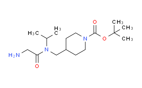 CAS No. 1353966-49-0, tert-Butyl 4-((2-amino-N-isopropylacetamido)methyl)piperidine-1-carboxylate