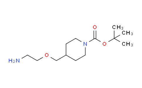 CAS No. 1353952-09-6, tert-Butyl 4-((2-aminoethoxy)methyl)piperidine-1-carboxylate