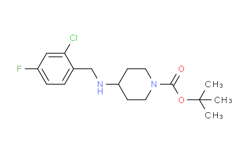 CAS No. 1349717-69-6, tert-Butyl 4-((2-chloro-4-fluorobenzyl)amino)piperidine-1-carboxylate