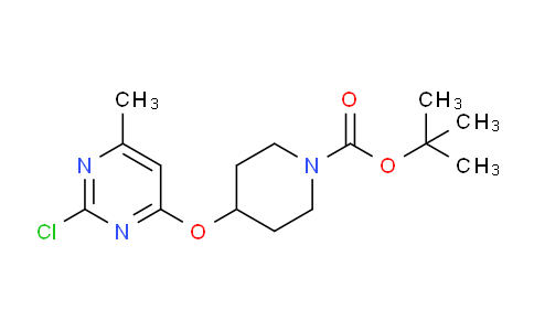 CAS No. 1289386-94-2, tert-Butyl 4-((2-chloro-6-methylpyrimidin-4-yl)oxy)piperidine-1-carboxylate