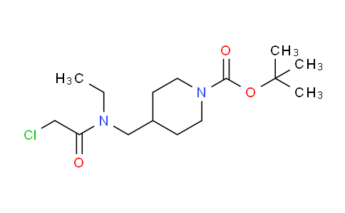 CAS No. 1353980-37-6, tert-Butyl 4-((2-chloro-N-ethylacetamido)methyl)piperidine-1-carboxylate
