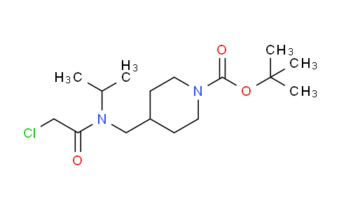 CAS No. 1353988-35-8, tert-Butyl 4-((2-chloro-N-isopropylacetamido)methyl)piperidine-1-carboxylate